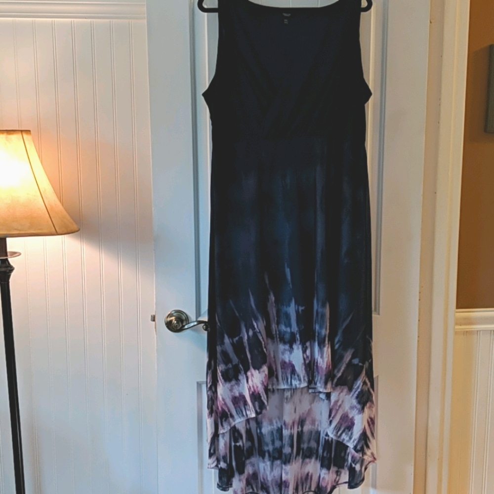 HiLo Navy, White, and Purple Dress